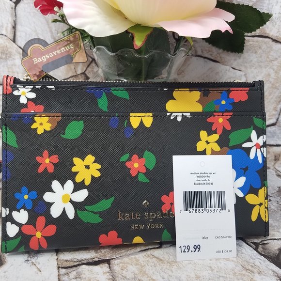 Sailing Medium Double Zip Wristlet Kate Spade - Picture 6 of 14